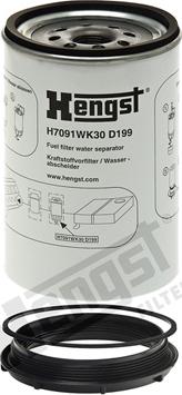 Hengst Filter H7091WK30 D199 - Degvielas filtrs ps1.lv