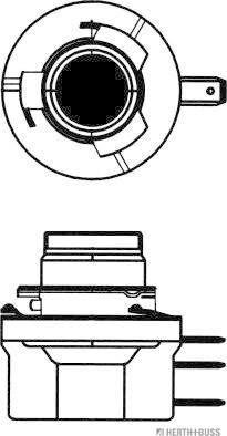 Herth+Buss Elparts 89901335 - Kvēlspuldze, Tālās gaismas lukturis ps1.lv