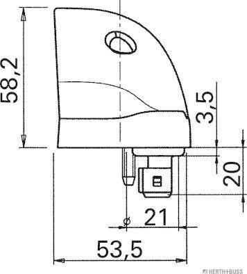 Herth+Buss Elparts 84750048 - Numurzīmes apgaismojuma lukturis ps1.lv