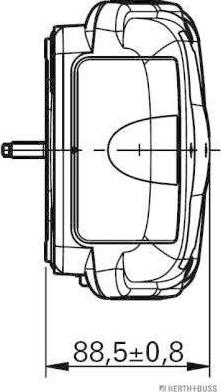 Herth+Buss Elparts 83840685 - Aizmugurējais lukturis ps1.lv