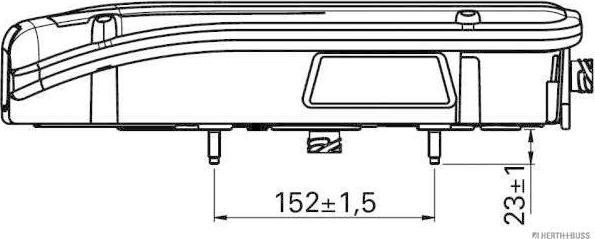 Herth+Buss Elparts 83840685 - Aizmugurējais lukturis ps1.lv