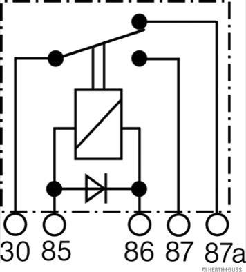 Herth+Buss Elparts 75614180 - Relejs, Darba strāva ps1.lv
