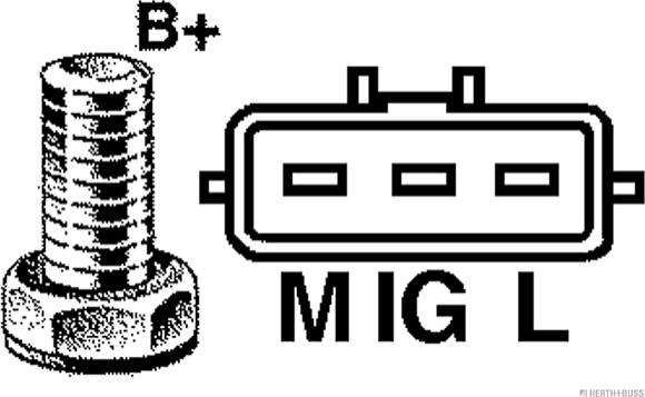 Herth+Buss Jakoparts J5112119 - Ģenerators ps1.lv