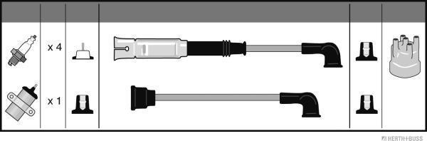 Herth+Buss Jakoparts J5381032 - Augstsprieguma vadu komplekts ps1.lv