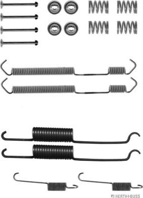 Herth+Buss Jakoparts J3561004 - Piederumu komplekts, Bremžu loki ps1.lv