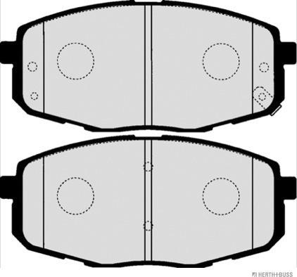 Japanparts JPAK09AF - Bremžu uzliku kompl., Disku bremzes ps1.lv