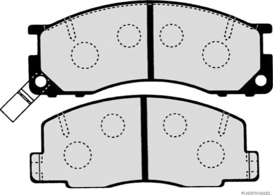 Herth+Buss Jakoparts J3602050 - Bremžu uzliku kompl., Disku bremzes ps1.lv