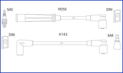 Hitachi 134439 - Augstsprieguma vadu komplekts ps1.lv