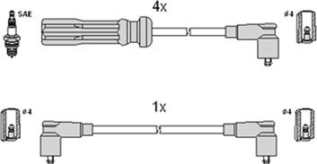 Hitachi 134548 - Augstsprieguma vadu komplekts ps1.lv