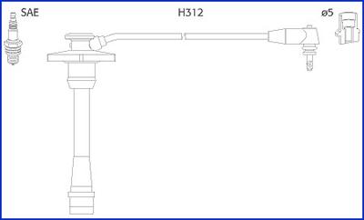 Hitachi 134130 - Augstsprieguma vadu komplekts ps1.lv