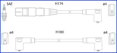 Hitachi 134808 - Augstsprieguma vadu komplekts ps1.lv