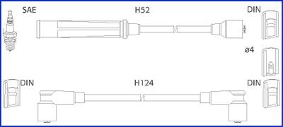 Hitachi 134391 - Augstsprieguma vadu komplekts ps1.lv