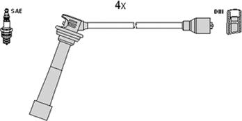 Hitachi 134374 - Augstsprieguma vadu komplekts ps1.lv