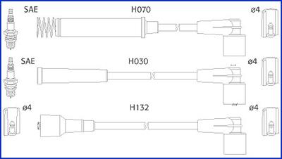 Hitachi 134226 - Augstsprieguma vadu komplekts ps1.lv