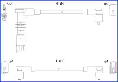 Hitachi 134700 - Augstsprieguma vadu komplekts ps1.lv