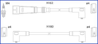 Hitachi 134784 - Augstsprieguma vadu komplekts ps1.lv