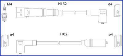 Hitachi 134785 - Augstsprieguma vadu komplekts ps1.lv