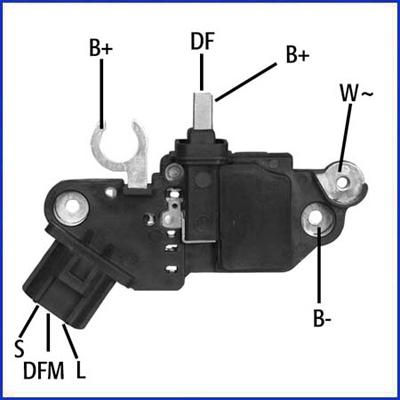 Hitachi 130593 - Ģeneratora sprieguma regulators ps1.lv