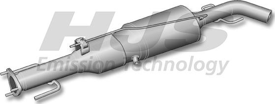 HJS 93 14 5004 - Nosēdumu / Daļiņu filtrs, Izplūdes gāzu sistēma ps1.lv