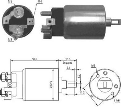 Hoffer 46098 - Ievilcējrelejs, Starteris ps1.lv