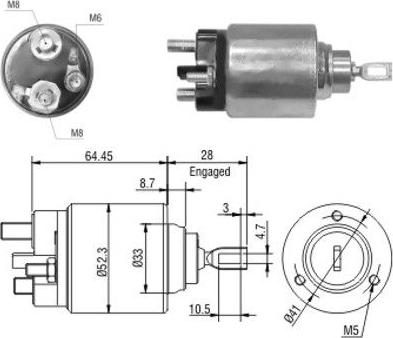 Hoffer 46040 - Ievilcējrelejs, Starteris ps1.lv