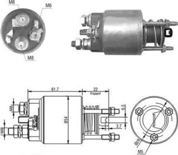 Hoffer 46048 - Ievilcējrelejs, Starteris ps1.lv