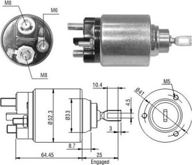 Hoffer 46043 - Ievilcējrelejs, Starteris ps1.lv