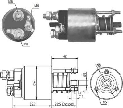 Hoffer 46051 - Ievilcējrelejs, Starteris ps1.lv