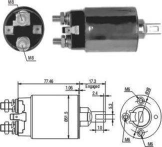 Hoffer 46057 - Ievilcējrelejs, Starteris ps1.lv