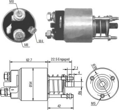 Hoffer 46005 - Ievilcējrelejs, Starteris ps1.lv