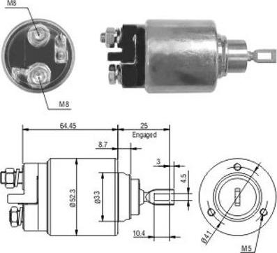 Hoffer 46006 - Ievilcējrelejs, Starteris ps1.lv