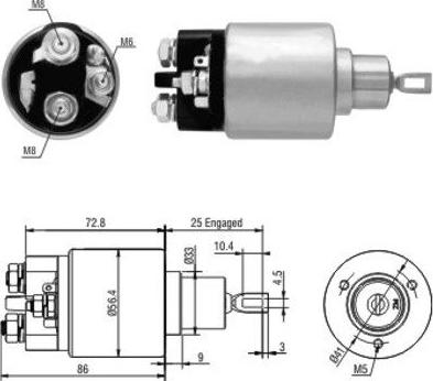 Hoffer 46010 - Ievilcējrelejs, Starteris ps1.lv