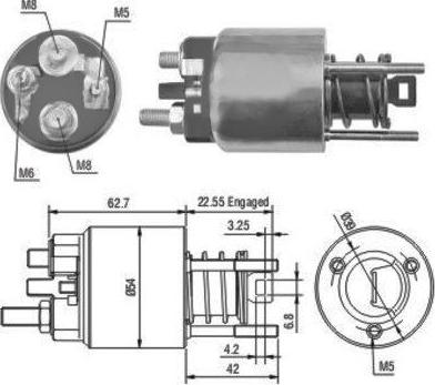 Hoffer 46080 - Ievilcējrelejs, Starteris ps1.lv