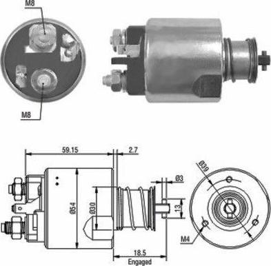 Hoffer 46087 - Ievilcējrelejs, Starteris ps1.lv