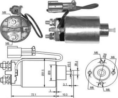 Hoffer 46039 - Ievilcējrelejs, Starteris ps1.lv