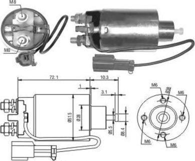 Hoffer 46038 - Ievilcējrelejs, Starteris ps1.lv