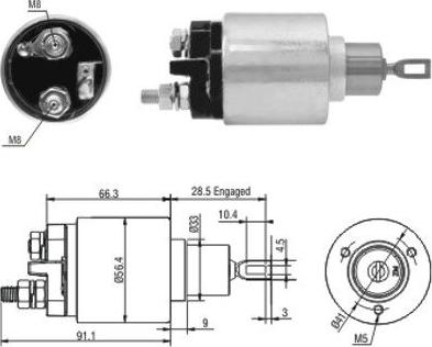 Hoffer 46033 - Ievilcējrelejs, Starteris ps1.lv