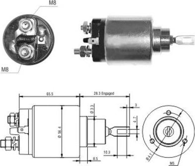 Hoffer 46032 - Ievilcējrelejs, Starteris ps1.lv