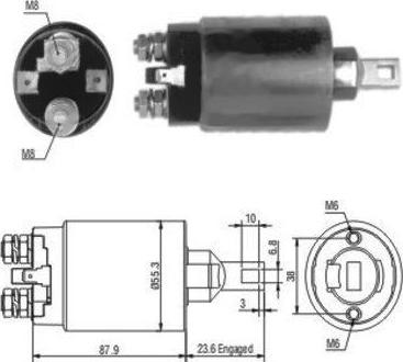 Hoffer 46024 - Ievilcējrelejs, Starteris ps1.lv