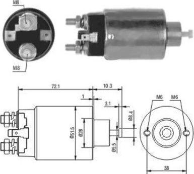 Hoffer 46027 - Ievilcējrelejs, Starteris ps1.lv