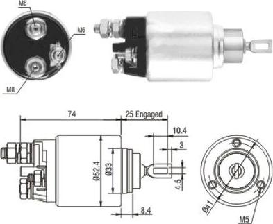 Hoffer 46144 - Ievilcējrelejs, Starteris ps1.lv