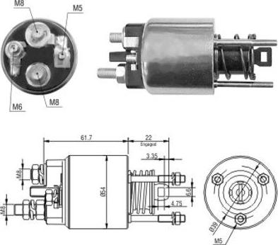 Hoffer 46145 - Ievilcējrelejs, Starteris ps1.lv