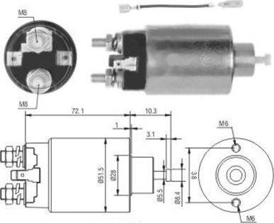 Hoffer 46142 - Ievilcējrelejs, Starteris ps1.lv