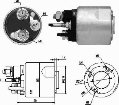 Hoffer 46159 - Ievilcējrelejs, Starteris ps1.lv