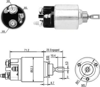 Hoffer 46154 - Ievilcējrelejs, Starteris ps1.lv