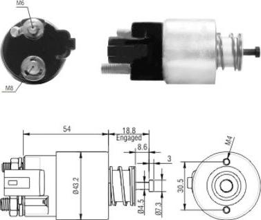 Hoffer 46155 - Ievilcējrelejs, Starteris ps1.lv