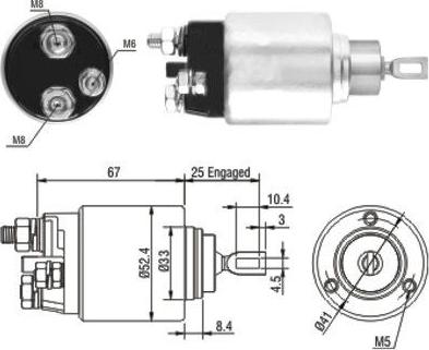 Hoffer 46151 - Ievilcējrelejs, Starteris ps1.lv