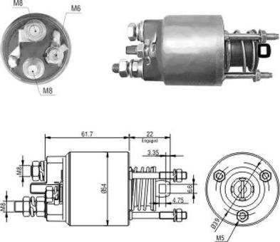 Hoffer 46152 - Ievilcējrelejs, Starteris ps1.lv