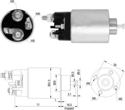 Hoffer 46157 - Ievilcējrelejs, Starteris ps1.lv