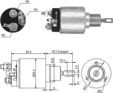 Hoffer 46164 - Ievilcējrelejs, Starteris ps1.lv